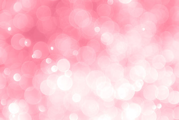 Abstract pink background with bokeh, bokeh background, sparkle bokeh background