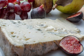Gorgonzola dolce Italian blue cheese, made from unskimmed cow's milk in North of Italy