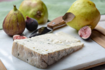 Gorgonzola dolce Italian blue cheese, made from unskimmed cow's milk in North of Italy