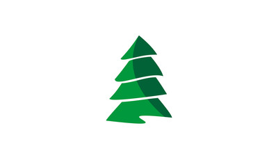 Obraz premium pine tree logo