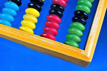 Abacus is a retro computing mechanical device. Abacus — vintage computer mechanical device, a...