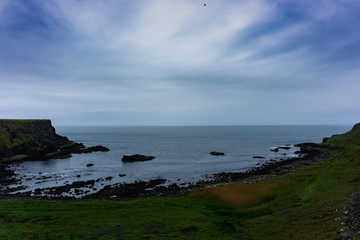 Fototapeta na wymiar ocean cliffs in northern ireland