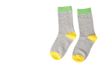 Warm winter childrens socks, cute cotton clothes