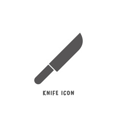 Knife icon simple flat style vector illustration.