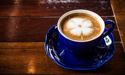 Hot coffee latte