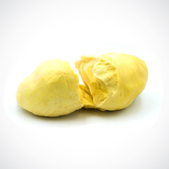 durian fruit on the White Blackground