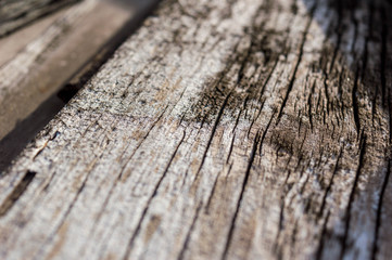 Obraz premium Wood board with natural streaks and cracks.