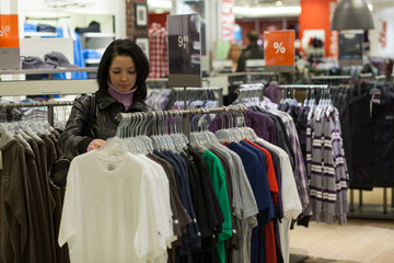 Young woman in shop