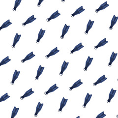 diving fins equipment pattern background