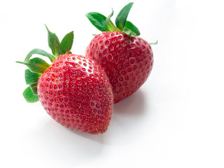 strawberry berries on a white background. Isolated