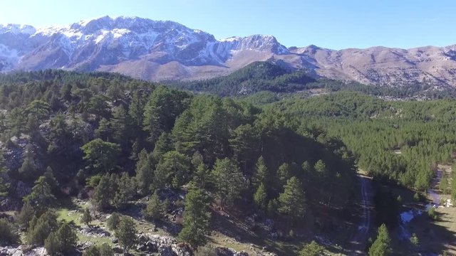 view of snowly mountains tourus