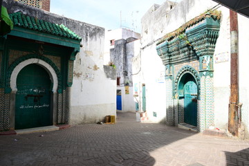 Naklejka premium Gate of a mosque in Tangier, Morocco