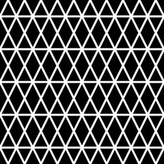 Black and white triangle grid geometric pattern