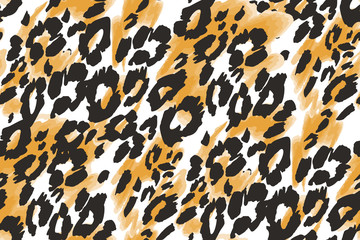 Animal texture seamless background pattern. Fashion print, textile design. Cute pattern. Vector.