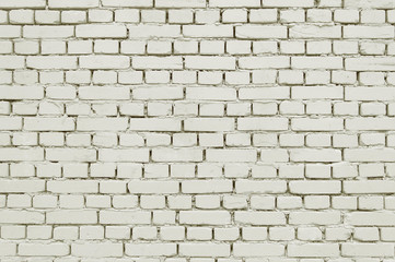 Old white brick wall  background texture