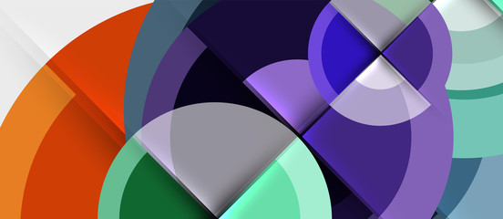 Obraz premium Circular geometrical design template