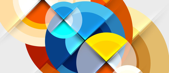 Fototapeta premium Circular geometrical design template