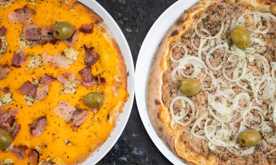 Delicious ready-to-eat pizzas