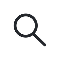 Search icon vector. flat icon magnifying glass symbol