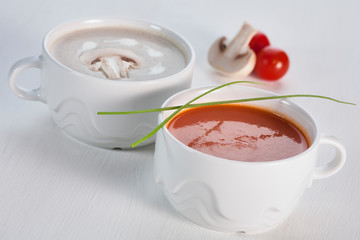 mushroom and tomato soup