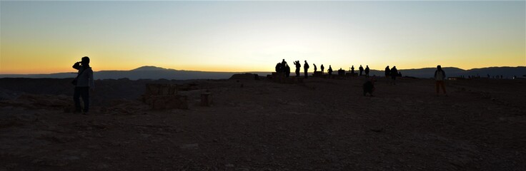 Fototapeta premium Moon Valley sunset