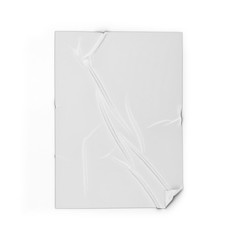 Adhesive poster or sticker on a surface mockup