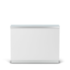 Blank counter stand mockup
