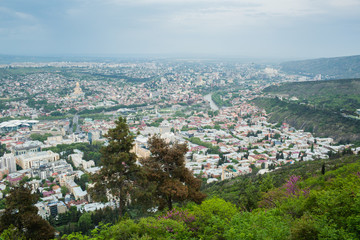 Obraz premium top view of the city