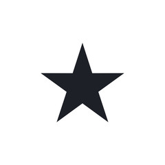 Star icon. Flat icon star symbol Vector Logo Template