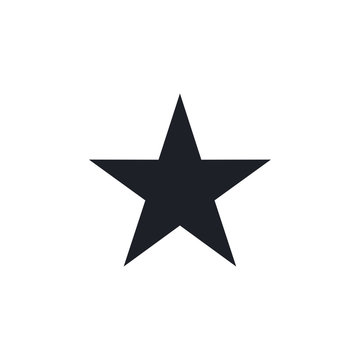 Star icon. Flat icon star symbol Vector Logo Template