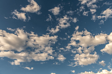 Beautiful cloudscape on blue sky.