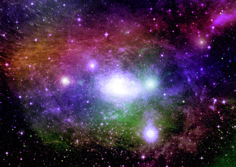 Fototapeta premium galaxy in a free space