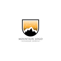 mountain and outdoor adventures logo  mountain labels and design elements