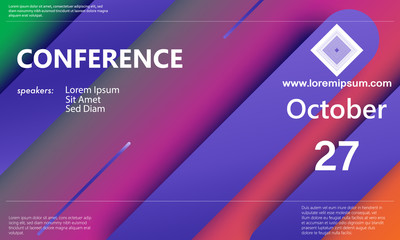 Conference announcement. Business background