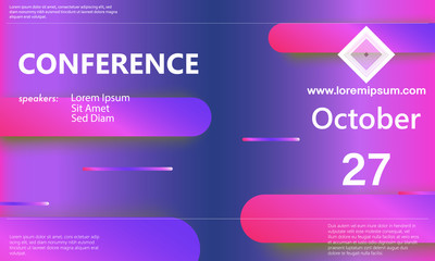 Conference announcement. Business background