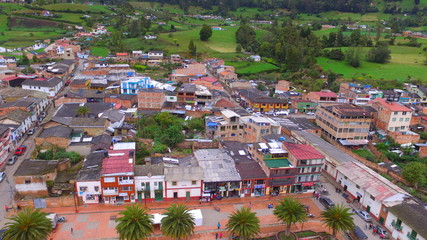 Fototapeta na wymiar Tibasosa En Boyacá, Colombia.