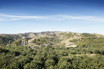 Fototapeta na wymiar Hill top view of Almunecar