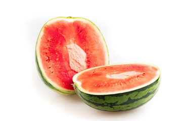 isolated ripe cut watermelon 