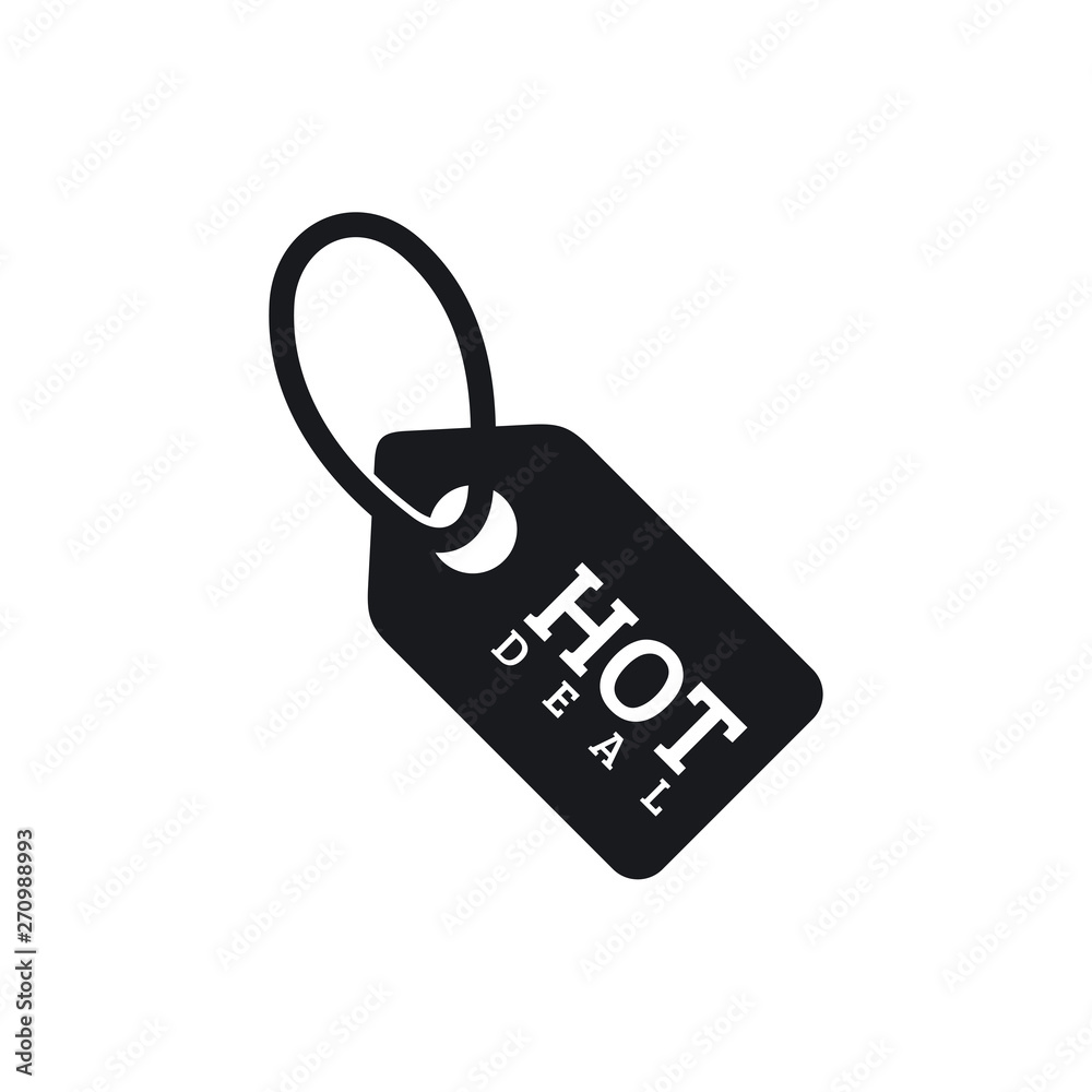 Aufkleber label icon. price tag icon line symbol vector on white background