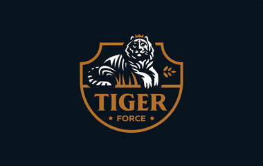 Naklejka premium The image of a tiger