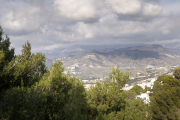 Hill top view of Almunecar