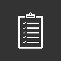 Clipboard icon Symbol vector