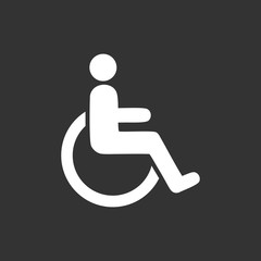 Disabled icons symbols vector. symbol for web site Computer and mobile vector.