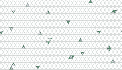 Abstract cut paper seamless pattern with triangles. Vector illustration.
