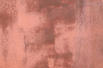 Old metal rusty red painted surface
