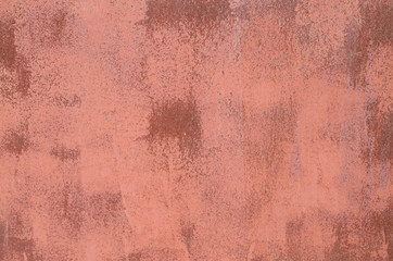 Old metal rusty red painted surface