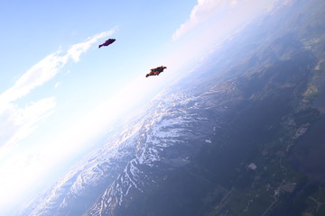 Skydiving over Norway