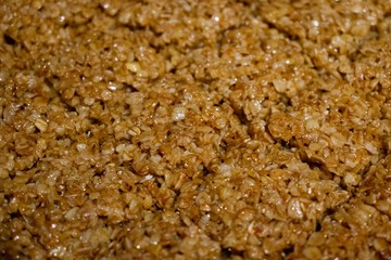 close up of almond cake