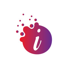 vector illustration Dots Letter icon Logo Letter Design Vector with Dots.