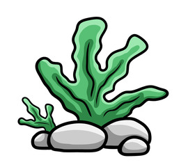 Stylized Cartoon Seaweed